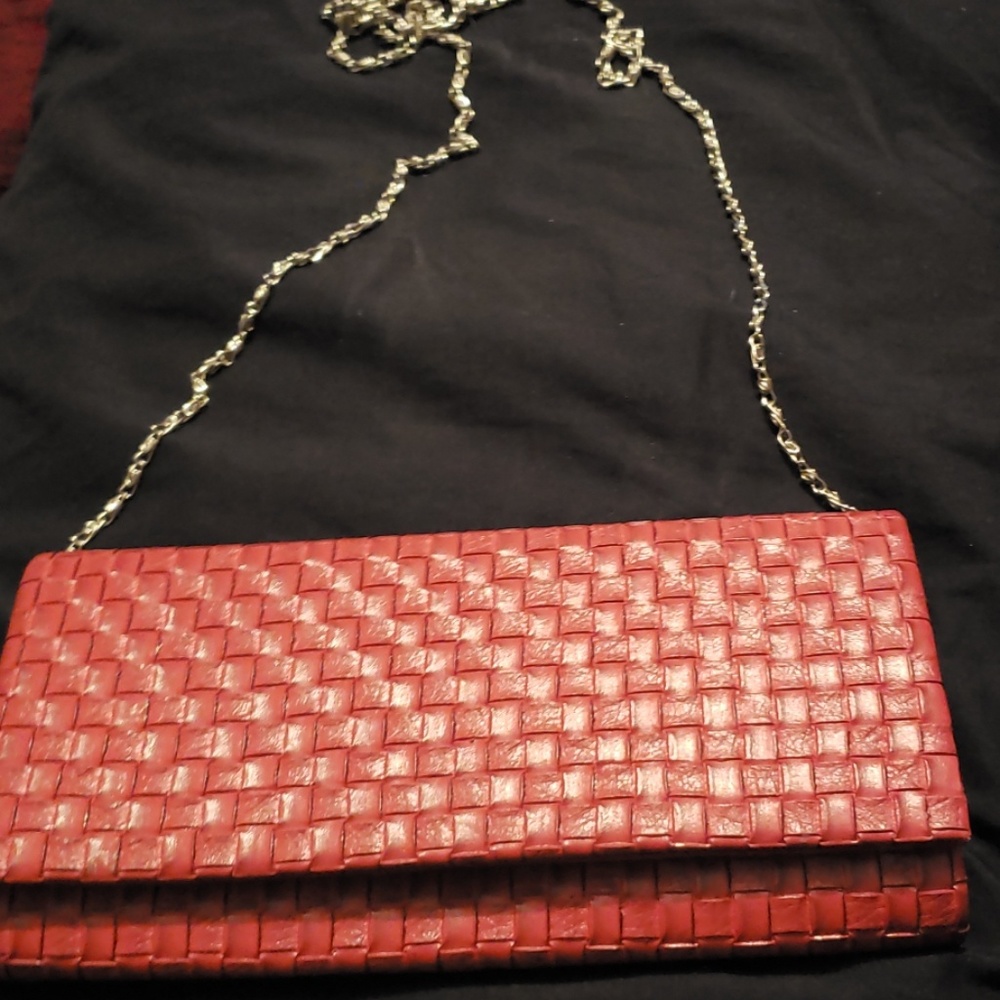 Red leather bag - Picture 3 of 3